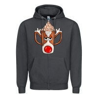 Smoke Coffee  Animal Zipper Hoodie - CowhideDigitalArt