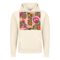 Vintage Artic peace love hippie daisy Vintage Hoodie - TumblerDesignByShophia