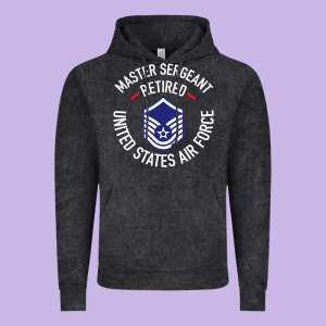 Limited Edition Master Sergeant Retired Air Force Military Retiremen Vintage Hoodie Designed By Lanvoart