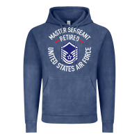 Vintage Denim Limited Edition Master Sergeant Retired Air Force Military Retiremen Vintage Hoodie - lanVoArt