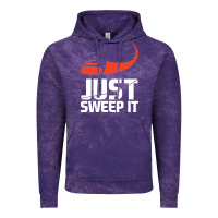 Cloud Purple just sweep it! funny curling sports gift hoodie Vintage Hoodie - lanVoArt