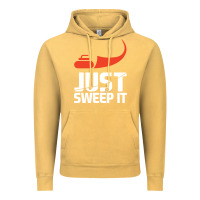 Vintage Mustard just sweep it! funny curling sports gift hoodie Vintage Hoodie - lanVoArt