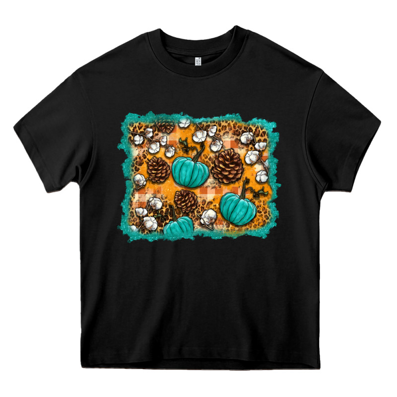 Fall Pumpkin Distressed Background Heavy Core Tee by BundleAndBundleShop | Teevron