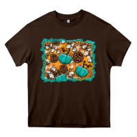 Chocolate Brown fall pumpkin distressed background Heavy Core Tee - BundleAndBundleShop