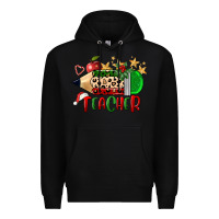 Black Christmas Teacher Pencil Premium Hoodie - FaDigitalArtStudio