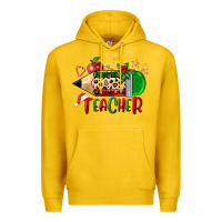Lemon Christmas Teacher Pencil Premium Hoodie - FaDigitalArtStudio