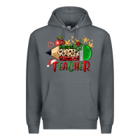 Rock Christmas Teacher Pencil Premium Hoodie - FaDigitalArtStudio