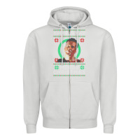 Dove Grey Hot Trend Die Hard Christmas Yippie Ki Yay Zipper Hoodie - lanVoArt