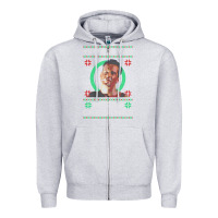 Heather Grey Hot Trend Die Hard Christmas Yippie Ki Yay Zipper Hoodie - lanVoArt