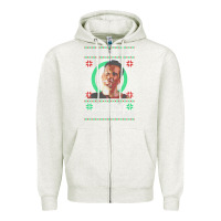 Oatmeal Heather Hot Trend Die Hard Christmas Yippie Ki Yay Zipper Hoodie - lanVoArt