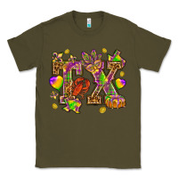 Army Green Texas Mardi Gras Classic Tee - NancyCooperArtShop