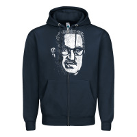 Navy Thurgood Black Leader Cool African Black History Month Gift Zipper Hoodie - lanVoArt