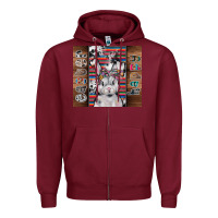 Burgundy happy easter Zipper Hoodie - CowhideDigitalArt