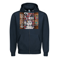 Navy happy easter Zipper Hoodie - CowhideDigitalArt
