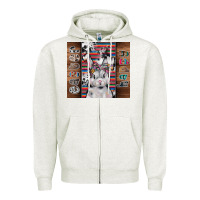 Oatmeal Heather happy easter Zipper Hoodie - CowhideDigitalArt
