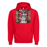 Red happy easter Zipper Hoodie - CowhideDigitalArt