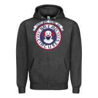 Charcoal Heather bread and circuses   girl Zipper Hoodie - lanVoArt