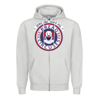 Dove Grey bread and circuses   girl Zipper Hoodie - lanVoArt