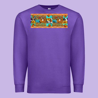 Pumpkin Pie Obsessed Premium Sweatshirt Designed By Artiststas
