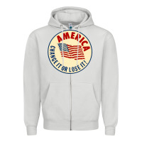 Dove Grey america change it or lose it   stars Zipper Hoodie - lanVoArt