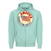 Seafoam america change it or lose it   stars Zipper Hoodie - lanVoArt
