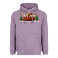 Lavender Christmas Gnome Truck Heavyweight Hoodie - Artiststas