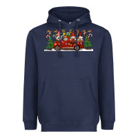 Navy Christmas Gnome Truck Heavyweight Hoodie - Artiststas