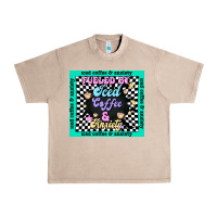 French Oak fueled by ıced coffee and anxiety Urban Heavy Tee - TumblerDesignByShophia
