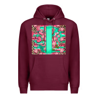 Burgundy custom name nurse Premium Hoodie - RanaPortraitStore