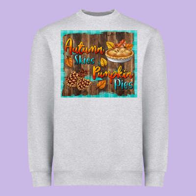 Autumn Skies Pumpkin Pies Tumbler Heavyweight Sweatshirt Designed By Bundleandbundleshop