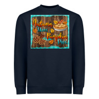 Navy autumn skies pumpkin pies tumbler Heavyweight Sweatshirt - BundleAndBundleShop