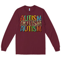 Burgundy western autism Long Sleeve Tee - CowGirlArtShop