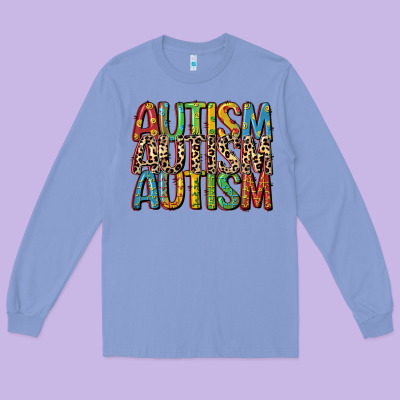 Western Autism Long Sleeve Tee Designed By Cowgirlartshop