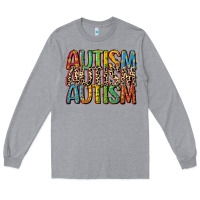 Heather Grey western autism Long Sleeve Tee - CowGirlArtShop