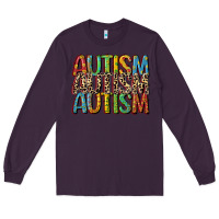 Plum western autism Long Sleeve Tee - CowGirlArtShop