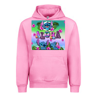 Fuchsia Pink aloha stitch Urban Hoodie - AdoDesignShop