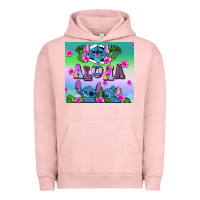 Pigment Salmon aloha stitch Urban Hoodie - AdoDesignShop