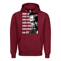 Burgundy clay davis quotsheeeeeeitquot 3  t travel Zipper Hoodie - lanVoArt