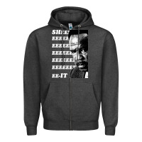 Charcoal Heather clay davis quotsheeeeeeitquot 3  t travel Zipper Hoodie - lanVoArt