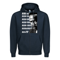 Navy clay davis quotsheeeeeeitquot 3  t travel Zipper Hoodie - lanVoArt