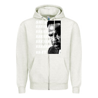 Oatmeal Heather clay davis quotsheeeeeeitquot 3  t travel Zipper Hoodie - lanVoArt