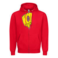 Red Hot Trend Graffiti Spray Paint Tip Art Street Art Urban 80S 90S Hiphop Zipper Hoodie - lanVoArt