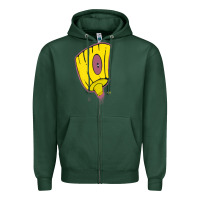 Sports Green Hot Trend Graffiti Spray Paint Tip Art Street Art Urban 80S 90S Hiphop Zipper Hoodie - lanVoArt