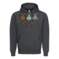 Smoke Happy Easter Zipper Hoodie - CowhideDigitalArt