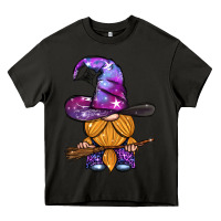 Asphalt witch gnome with broom Heavy Core Tee - BundleAndBundleShop