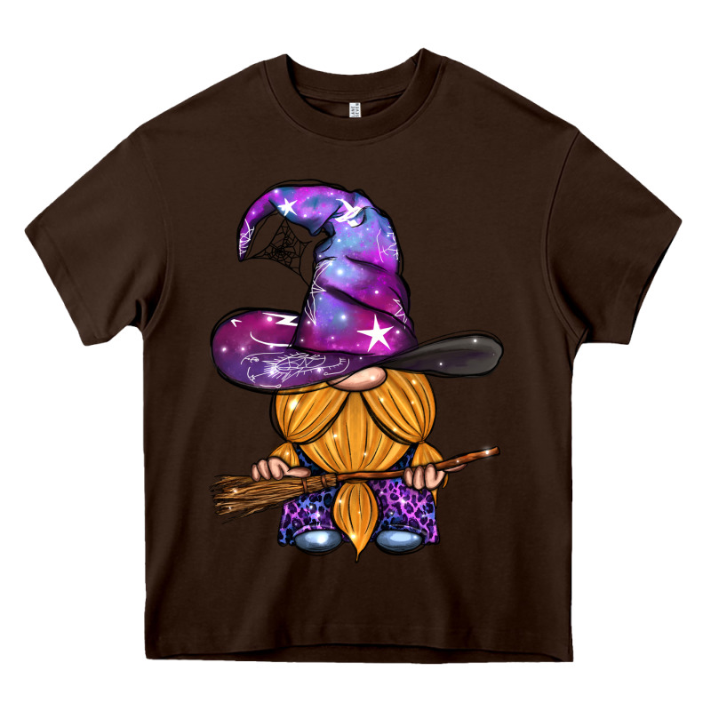 Witch Gnome With Broom Heavy Core Tee by BundleAndBundleShop | Teevron