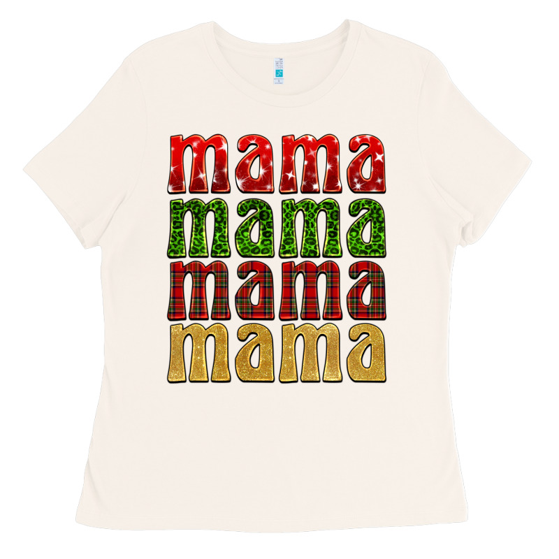 Christmas Mama Ladies Tee by BarkalooDesign | Teevron