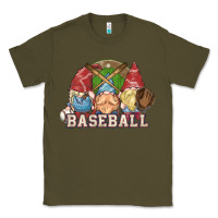 Army Green Baseball gnomes Classic Tee - NancyCooperArtShop