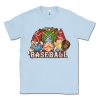 Dusty Blue Baseball gnomes Classic Tee - NancyCooperArtShop
