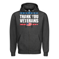 Charcoal Heather Shirts For Veterans, Thank You Veterans Shirt Veterans Day Zipper Hoodie - lanVoArt
